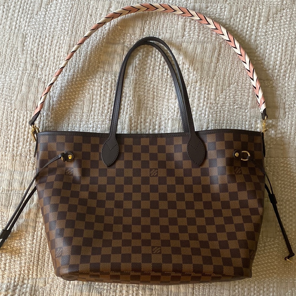 Louis Vuitton Braided Neverfull MM - Damier Brown
